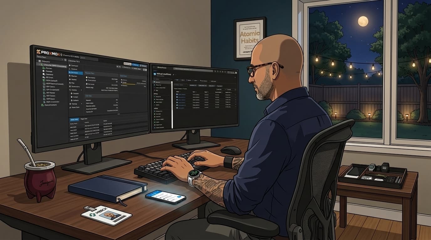 Joaquin at his workstation